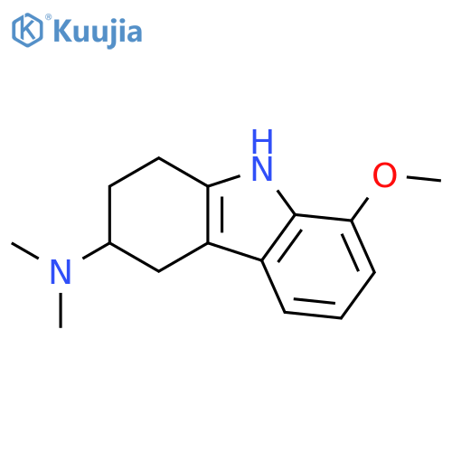 1H-CARBAZOL-3-AMINE, 2,3,4,9-TETRAHYDRO-8-METHOXY-N,N-DIMETHYL- structure
