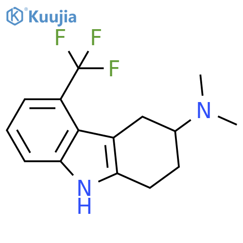 1H-Carbazol-3-amine,2,3,4,9-tetrahydro-N,N-dimethyl-5-(trifluoromethyl)- structure