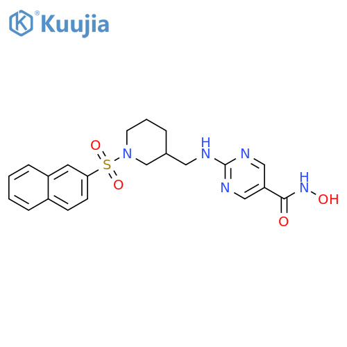 5-Pyrimidinecarboxamide,N-hydroxy-2-[[[1-(2-naphthalenylsulfonyl)-3-piperidinyl]methyl]amino]- structure