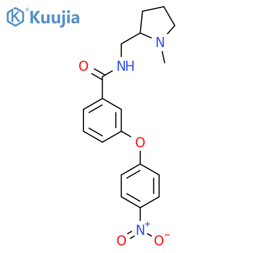 BENZAMIDE, N-[(1-METHYL-2-PYRROLIDINYL)METHYL]-3-(4-NITROPHENOXY)- structure