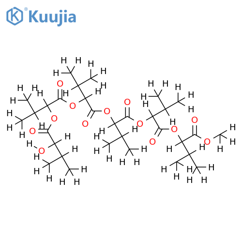 Methyl hexa(alpha-hydrocyisovalerate) structure