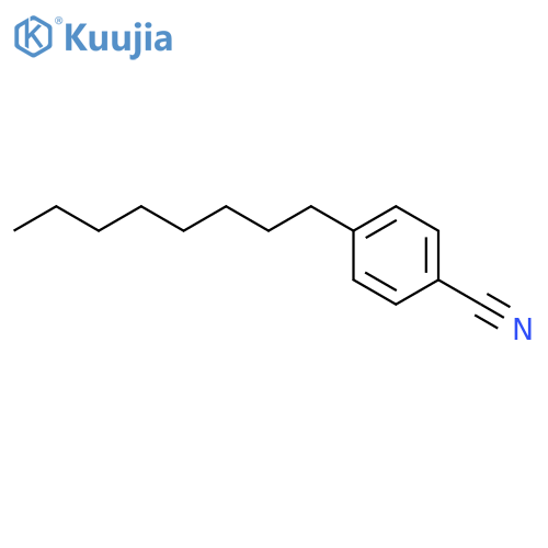 Benzonitrile, 4-octyl- structure