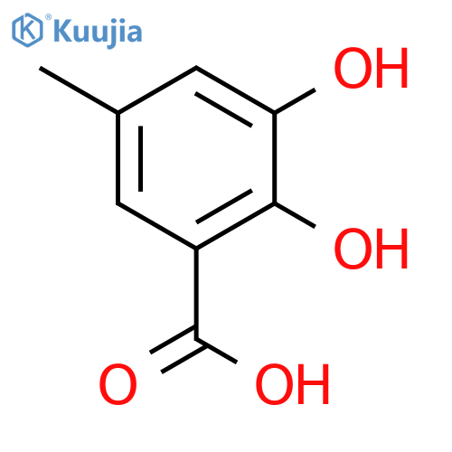 2,3-Dihydroxy-5-methylbenzoic acid structure