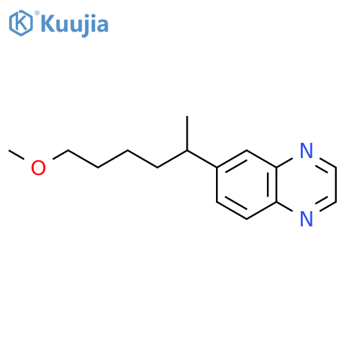 Quinoxaline, 6-(5-methoxy-1-methylpentyl)- structure