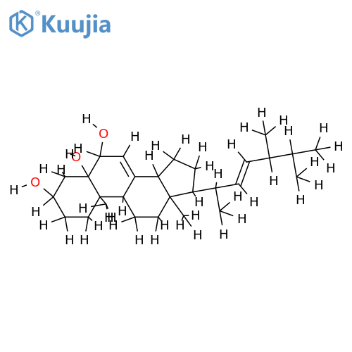 (22E,24R)-24-methylcholesta-7,22-diene-3beta,5alpha,6beta-tiol structure