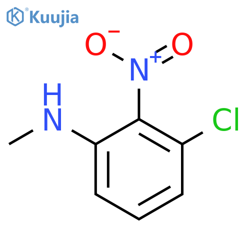 Benzenamine, 3-chloro-N-methyl-2-nitro- structure