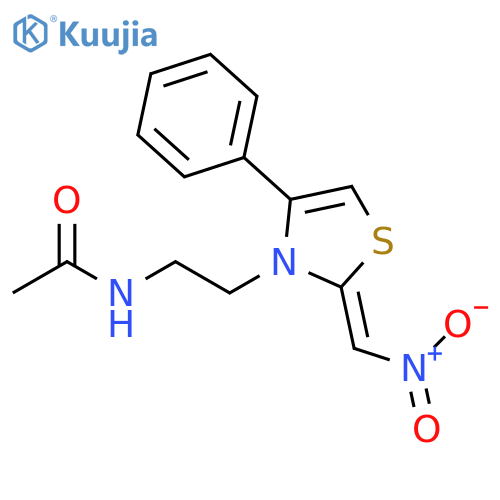 Acetamide, N-[2-[2-(nitromethylene)-4-phenyl-3(2H)-thiazolyl]ethyl]-, (Z)- (9CI) structure