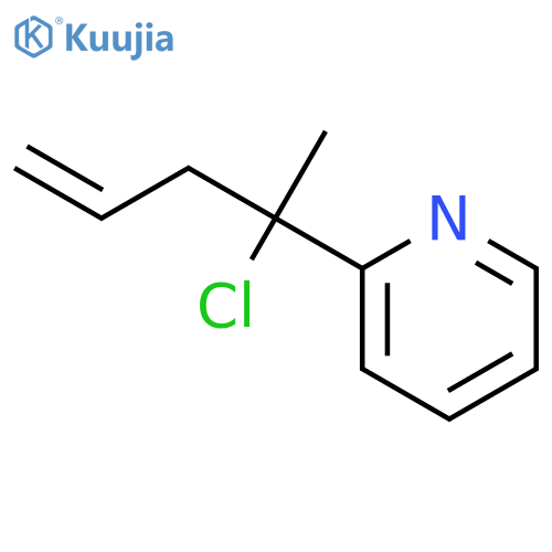 Pyridine, 2-(1-chloro-1-methyl-3-butenyl)- structure
