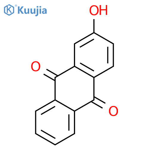 2-Hydroxyanthraquinone structure