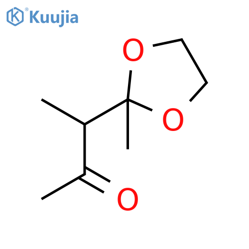2-Butanone, 3-(2-methyl-1,3-dioxolan-2-yl)- structure