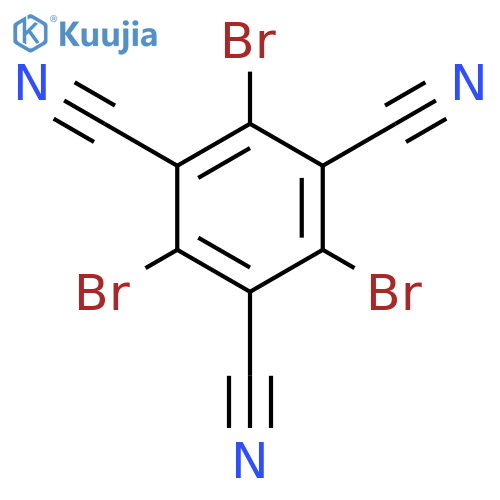 1,3,5-Benzenetricarbonitrile, 2,4,6-tribromo- structure
