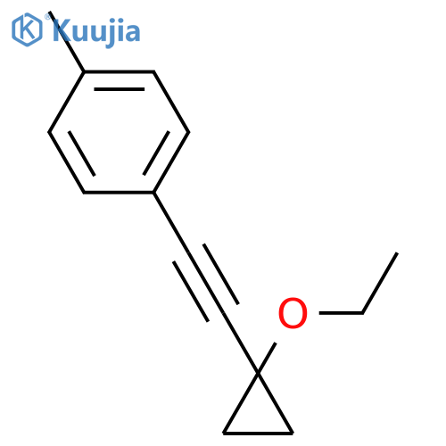Benzene, 1-[(1-ethoxycyclopropyl)ethynyl]-4-methyl- structure