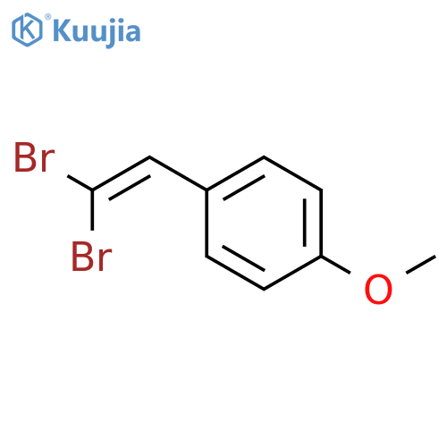 1,1-Dibromo-2-(4-methoxyphenyl)-1-ethene structure