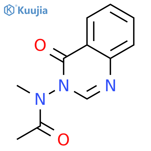 Acetamide, N-methyl-N-(4-oxo-3(4H)-quinazolinyl)- structure