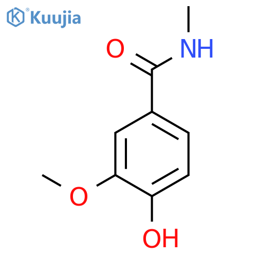 4-hydroxy-3-methoxy-N-methylbenzamide structure