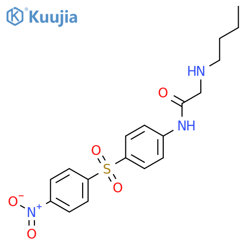 Acetamide, 2-(butylamino)-N-[4-[(4-nitrophenyl)sulfonyl]phenyl]- structure