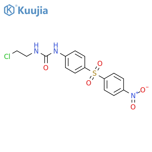 1-(2-chloroethyl)-3-[4-(4-nitrophenyl)sulfonylphenyl]urea structure