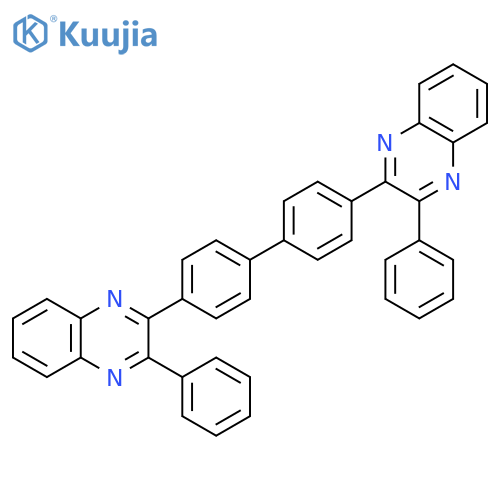 Quinoxaline,2,2'-[1,1'-biphenyl]-4,4'-diylbis[3-phenyl- (9CI) structure
