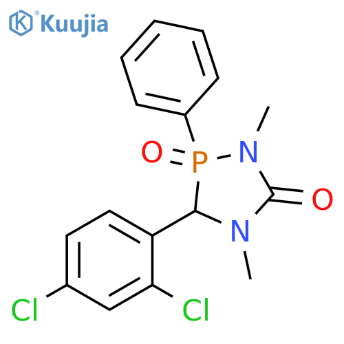 1,4,2-Diazaphospholidin-5-one,3-(2,4-dichlorophenyl)-1,4-dimethyl-2-phenyl-, 2-oxide structure