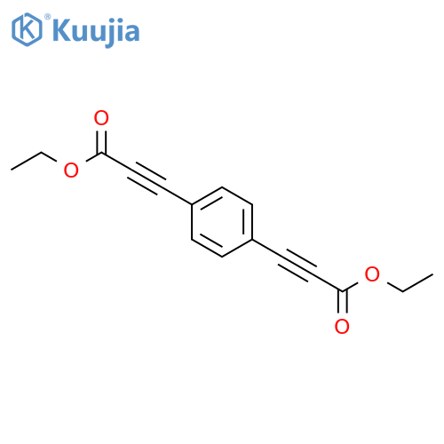 2-Propynoic acid,3,3'-(1,4-phenylene)bis-, diethyl ester (9CI) structure