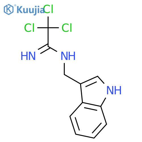 ETHANIMIDAMIDE, 2,2,2-TRICHLORO-N-(1H-INDOL-3-YLMETHYL)- structure