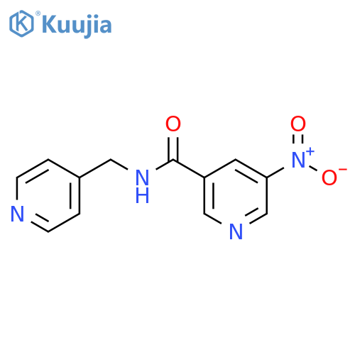 3-Pyridinecarboxamide, 5-nitro-N-(4-pyridinylmethyl)- structure