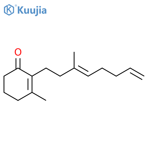2-Cyclohexen-1-one, 3-methyl-2-(3-methyl-3,7-octadienyl)-, (E)- (9CI) structure