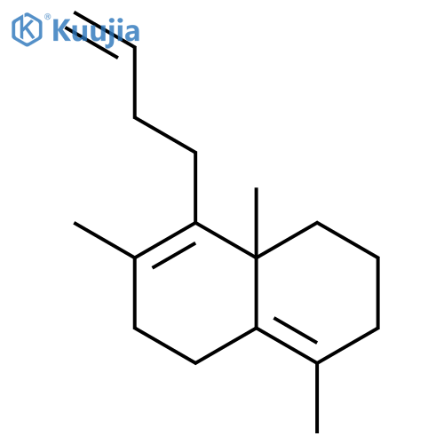 Naphthalene, 4-(3-butenyl)-1,2,4a,5,6,7-hexahydro-3,4a,8-trimethyl- structure