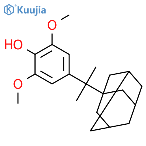 Phenol, 2,6-dimethoxy-4-(1-methyl-1-tricyclo[3.3.1.13,7]dec-1-ylethyl)- structure