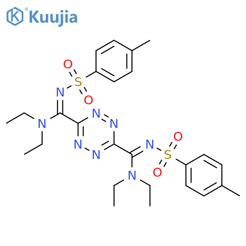 3-n,3-n,6-n,6-n-tetraethyl-3-n',6-n'-bis-(4-methylphenyl)sulfonyl-1,2,4,5-tetrazine-3,6-dicarboximidamide structure
