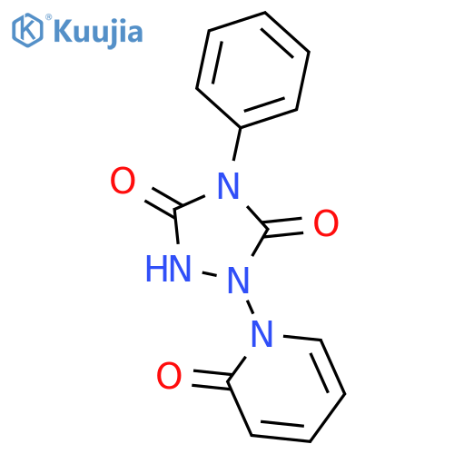 1,2,4-Triazolidine-3,5-dione, 1-(2-oxo-1(2H)-pyridinyl)-4-phenyl- structure