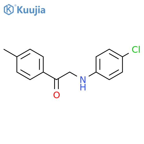 ETHANONE, 2-[(4-CHLOROPHENYL)AMINO]-1-(4-METHYLPHENYL)- structure