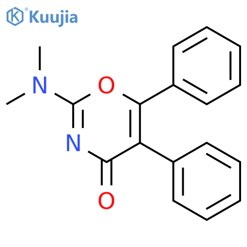 4H-1,3-Oxazin-4-one,2-(dimethylamino)-5,6-diphenyl- structure