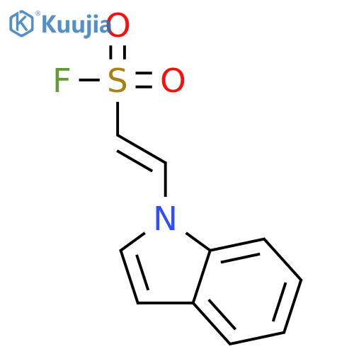 Ethenesulfonyl fluoride, 2-(1H-indol-1-yl)- structure
