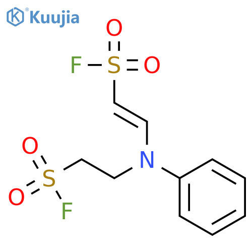 Ethenesulfonyl fluoride, 2-[[2-(fluorosulfonyl)ethyl]phenylamino]- structure