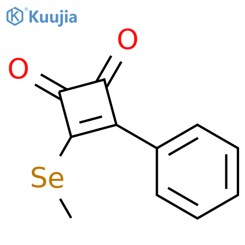 3-Cyclobutene-1,2-dione, 3-(methylseleno)-4-phenyl- structure