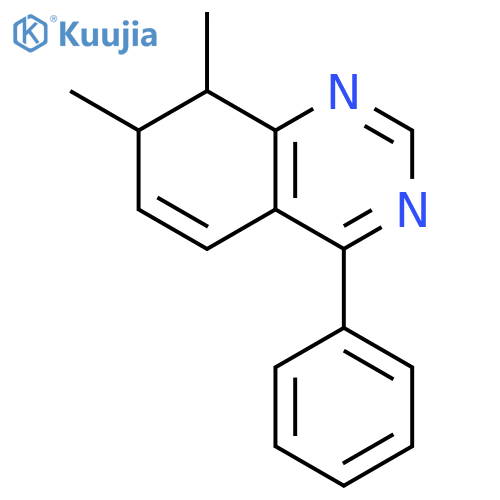 Quinazoline, 7,8-dihydro-7,8-dimethyl-4-phenyl- structure