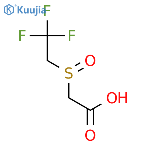 Acetic acid, [(2,2,2-trifluoroethyl)sulfinyl]- structure