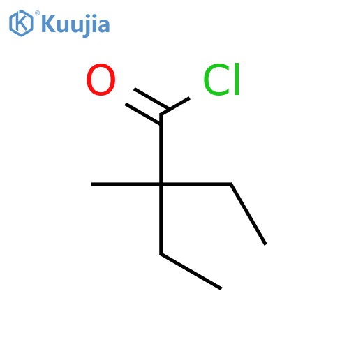Butanoyl chloride, 2-ethyl-2-methyl- structure