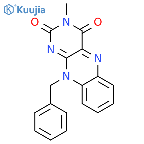 10-Benzyl-3-methylbenzo[g]pteridine-2,4(3H,10H)-dione structure