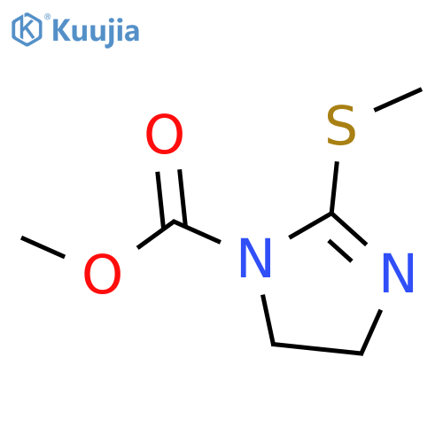 4,5-Dihydro-2-(methylthio)-1H-imidazole-1-carboxylic Acid Methyl Ester structure