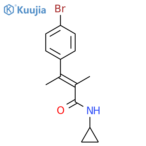 (z)-3-(4-bromophenyl)-n-cyclopropyl-2-methylbut-2-enamide structure