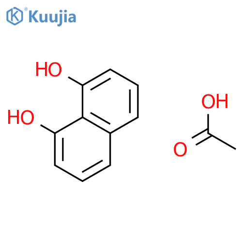 Acetic acid--naphthalene-1,8-diol (1/1) structure