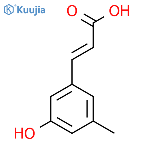3-Hydroxy-5-methylcinnamic acid structure