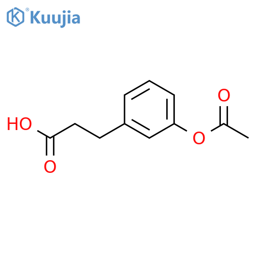 3-(3-Acetoxyphenyl)propanoic acid structure