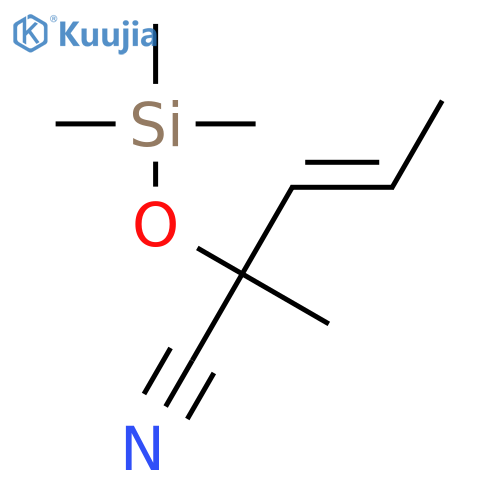 3-Pentenenitrile, 2-methyl-2-[(trimethylsilyl)oxy]- structure