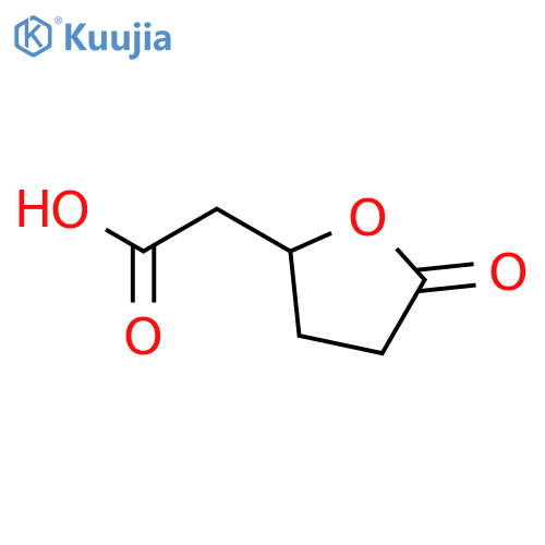 2-(5-oxooxolan-2-yl)acetic acid structure