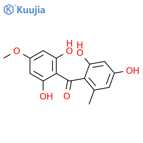 2,2',4,4',6-Pentahydroxy-6'-methylbenzophenone; 4-Me ether structure