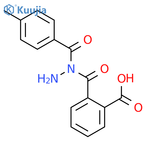 1,2-Benzenedicarboxylic acid, mono[(4-methylbenzoyl)hydrazide] structure