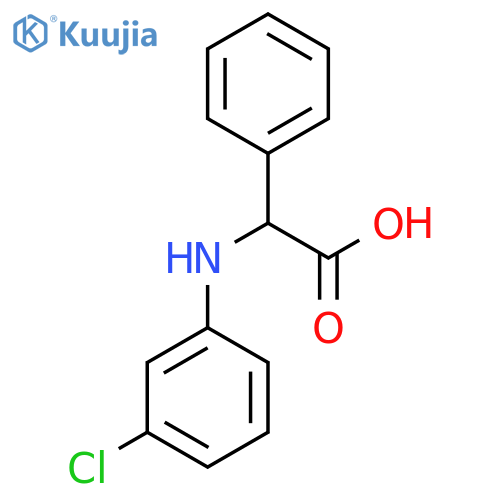 (3-Chloro-phenylamino)-phenyl-acetic acid structure
